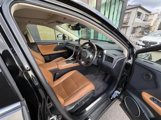 レクサス ＲＸ 450hL 石川県 2021(令3)年 5.2万km 黒 ワンオーナー/4WD/サンルーフ/純正ナビ/　Bluetooth・AM/FM・CD・DVD・USB/フルセグTV/ETC2.0/全方位カメラ/前後ドライブレコーダー/アダプティブクルーズコントロール/ヘッドアップディスプレイ/ブラインドスポットモニター/パワーシート/シートヒーター/エアシート/ステアリングヒーター/アンチロック・ブレーキ・システム/衝突被害軽減システム/横滑り防止装置/前後コーナーセンサー/レーンキープアシスト/盗難防止装置/オートマチックハイビーム/アイドリングストップ/純正アルミホイール/スマートキー