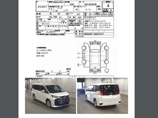 トヨタ ノア S－G 茨城県 2022(令4)年 2.7万km ホワイトパールクリスタルシャイン 純正デイスプレーオーディオナビ（ナビ無料契約可能）/バックカメラ/DVDデッキ/革巻きステアリング/ステアリングスイッチ/トヨタセーフティセンス/レーダークルーズコントロール/両側パワースライドドア/フロアマット/LEDヘッドライト/BSM/フォグランプ/ドライブレコーダー/プッシュスタート/スマートキー