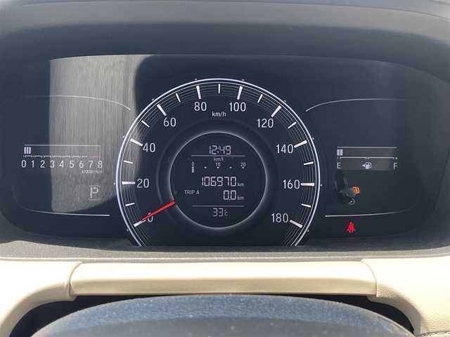 ホンダ オデッセイ G 道央・札幌 2013(平25)年 10.7万km ホワイトオーキッドパール 純正ナビ（FM/AM、CD、DVD、BT）/４WD/バックカメラ/フルセグテレビ/クルーズコントロール追従無/両側パワースライド/レーンキープアシスト/横滑り防止装置/盗難防止装置/アイドリングストップ/LEDオートライト/リモコンキー/ワンオーナー/MTモード付AT/社外フロアマット/保証書