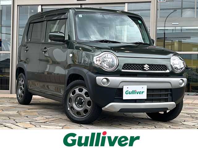 スズキ ハスラー G 静岡県 2019(令1)年 4.9万km 緑 社外ナビ/・Bluetooth/・フルセグTV/・CD/DVD/・SD//主要装備/・プッシュスタート/・ETC車載器/・ドライブレコーダー/・衝突被害軽減システム/・レーンキープアシスト/・アイドリングストップ/・横滑り防止/・前席シートヒーター/・純正フロアマット/・スマートキー/・スペアキー/・ドアバイザー