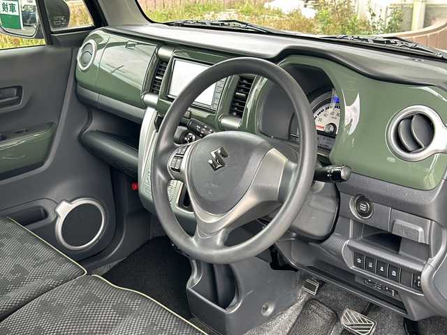 スズキ ハスラー G 静岡県 2019(令1)年 4.9万km 緑 社外ナビ/・Bluetooth/・フルセグTV/・CD/DVD/・SD//主要装備/・プッシュスタート/・ETC車載器/・ドライブレコーダー/・衝突被害軽減システム/・レーンキープアシスト/・アイドリングストップ/・横滑り防止/・前席シートヒーター/・純正フロアマット/・スマートキー/・スペアキー/・ドアバイザー