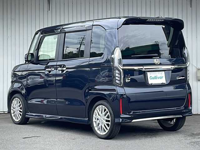ホンダ Ｎ ＢＯＸ カスタム L ターボ 長野県 2021(令3)年 5.9万km ミッドナイトブルービームM ホンダセンシング/ワンオーナー/両側パワースライドドア/純正メモリナビ（VXM-214VFi）/・CD/DVD/Bluetooth/フルセグTV/バックカメラ/ハーフレザーシート/ETC/前後ドライブレコーダー/純正15インチＡＷ/追従型クルーズコントロール/LEDオートライト/フォグランプ/前後コーナーセンサー/純正フロアマット/プッシュスタート/スマートキー/スペアキー/取扱説明書