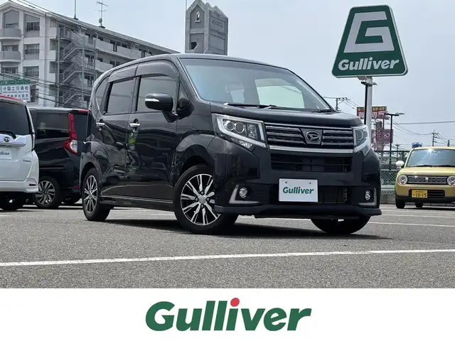 ダイハツ ムーヴ カスタム X ハイパー 大分県 2015(平27)年 2.5万km ブラックマイカメタリック ・オーディオ(AUX.USB.CD.ラジオ)/・アイドリングストップ/・スマートキー/・プッシュスタート/・オートライト/・オートエアコン/・純正フロアマット/・純正ホイール/・スペアキー