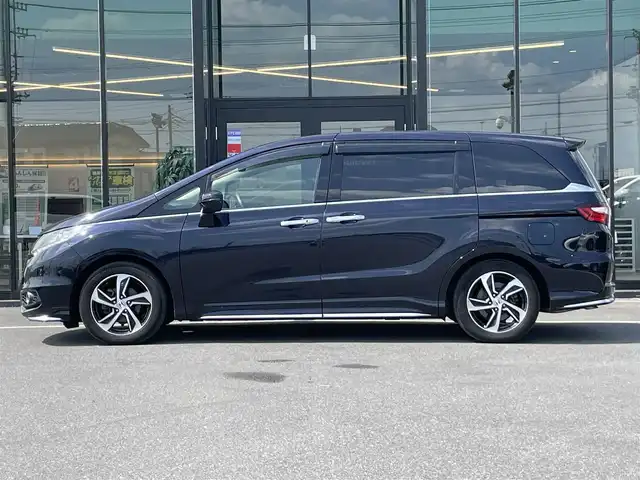 ホンダ オデッセイ アブソルート 茨城県 2013(平25)年 5.5万km プレミアムヴィーナスブラックP 純正ナビ/【AM・FM・TV・BT・USB・iPod・HDMI・DVD】/Bカメラ/ETC/クルコン/両側パワスラ/パドルシフト/USB入力端子/オットマン/ステリモ/オートライト/Fフォグ/LEDライト/アイドリングストップ/純正フロアマット/純正アルミホイール/電格ミラー/ウインカーミラー