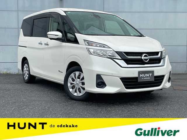 日産 セレナ X Vセレクション 千葉県 2017(平29)年 4.6万km ブリリアントホワイトパール プロパイロット/衝突軽減ブレーキ/全方位カメラ/両側パワースライドドア/フリップダウンモニター/純正８インチナビ/フルセグＴＶ/コーナーセンサー/ＬＥＤヘッドライト/オートライト