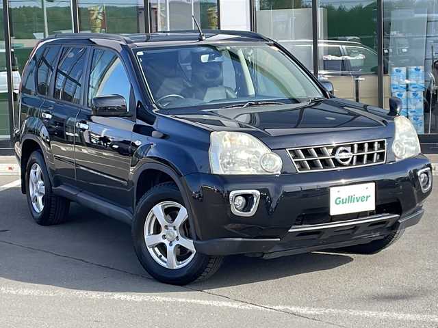 日産 エクストレイル 20Xtt 道東・釧路十勝 2010(平22)年 11万km ダイヤモンドブラック ・4WD/・純正SDナビ/（CD・DVD・BT・ラジオ・Music Box）/・バックカメラ/・クルーズコントロール/・ダウンヒルアシスト/・VDC/・ETC/・革巻きステアリング/・ステアリングスイッチ/・オートライト/・フォグライト/・カプロンシート/・シートヒーター/・電格ミラー/・スマートキー