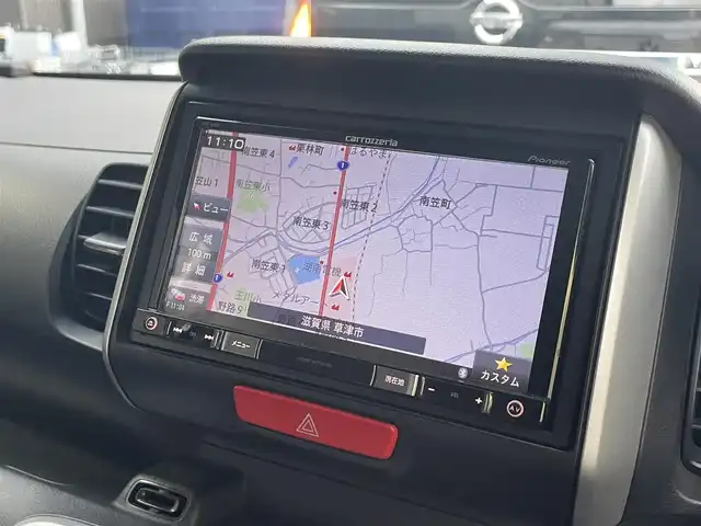 ホンダ Ｎ ＢＯＸ G Lパッケージ 滋賀県 2014(平26)年 6.1万km プレミアムホワイトパール 純正8インチナビ/【Bluetooth/CD/DVD/フルセグTV】/バックカメラ/片側パワースライドドア/HIDヘッドライト/オートライト/プッシュスタート/スマートキー