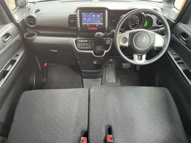 ホンダ Ｎ ＢＯＸ G Lパッケージ 滋賀県 2014(平26)年 6.1万km プレミアムホワイトパール 純正8インチナビ/【Bluetooth/CD/DVD/フルセグTV】/バックカメラ/片側パワースライドドア/HIDヘッドライト/オートライト/プッシュスタート/スマートキー