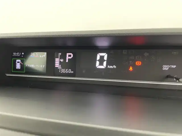 ダイハツ タント X 富山県 2022(令4)年 1.4万km ブラックマイカメタリック 純正ディスプレイオーディオ（AM/FM/DVD/BT/USB）/バックカメラ/片側パワースライドドア/D/N席シートヒーター/衝突被害軽減システム/コーナーセンサー/横滑り防止装置/アイドリングストップ/オートLEDライト/純正フロアマット/ステアリングスイッチ/スマートキー