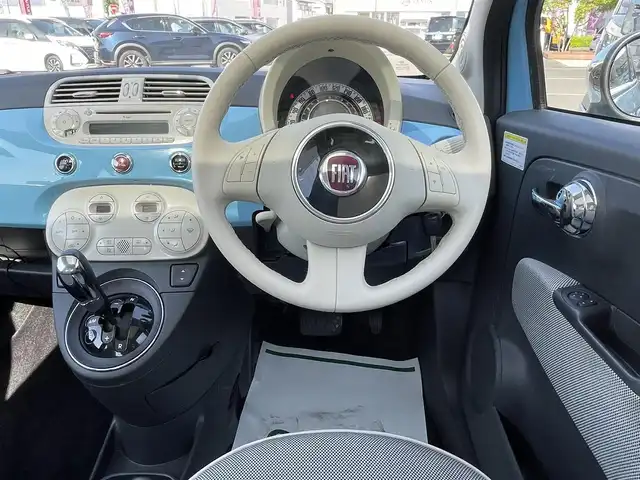 フィアット ５００ 1．2 8V ラウンジ 群馬県 2010(平22)年 4.1万km ライトブルー ワンオーナー/キーレス/ETC/サンルーフ/フォグランプ/保証書あり/取扱説明書あり/スペアキーあり