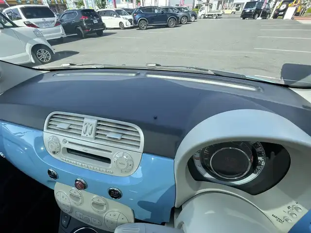 フィアット ５００ 1．2 8V ラウンジ 群馬県 2010(平22)年 4.1万km ライトブルー ワンオーナー/キーレス/ETC/サンルーフ/フォグランプ/保証書あり/取扱説明書あり/スペアキーあり
