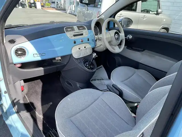 フィアット ５００ 1．2 8V ラウンジ 群馬県 2010(平22)年 4.1万km ライトブルー ワンオーナー/キーレス/ETC/サンルーフ/フォグランプ/保証書あり/取扱説明書あり/スペアキーあり