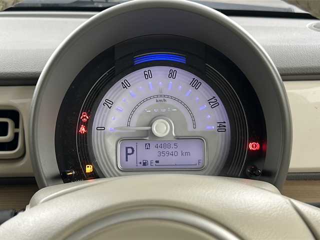 スズキ ラパン X 愛知県 2018(平30)年 3.6万km フォーンベージュメタリック/ホワイト2トーンルーフ 禁煙車/7インチメモリナビ/（CD/DVD/Bluetooth/AM/FM/フルセグTV)/バックカメラ/ドライブレコーダー/衝突軽減ブレーキ/ETC/シートヒーター/純正フロアマット/スマートキー/プッシュスタート/横滑り防止装置/アイドリングストップ