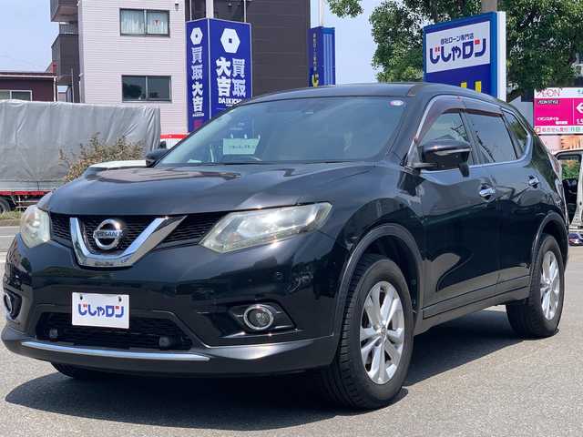 日産 エクストレイル 20X エマージェンシーブレーキ 福井県 2014(平26)年 5.9万km ダイヤモンドブラック (株)IDOMが運営する【じしゃロン福井店】の自社ローン専用車両になりますこちらは現金またはオートローンご利用時の価格です。自社ローンご希望の方は別途その旨お申付け下さい/純正ナビ/ETC/フルセグTV/バックカメラ/LEDヘッドライト/シートヒーター/フロアマット