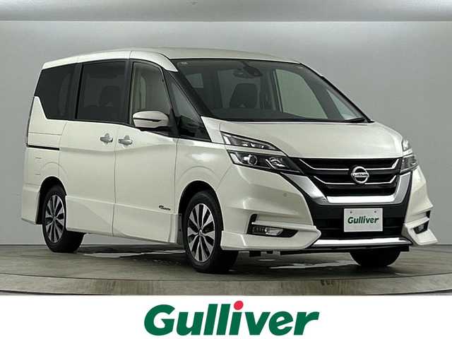 日産 セレナ ハイウェイスター Vセレクション 愛知県 2018(平30)年 3.8万km ナイトベールパープル 禁煙車/純正9インチナビ/（CD/DVD/Bluetooth/Blu-ray/フルセグTV）/フリップダウンモニター/全方位カメラ/衝突軽減ブレーキ/レーンキープアシスト/パーキングアシスト/クリアランスソナー/クルーズコントロール/ETC/ドライブレコーダー/両側パワースライドドア/アイドリングストップ/スマートキー/スペアキー有/LEDヘッドライト/フロントフォグライト/純正16インチアルミホイール/横滑り防止装置