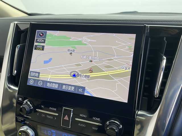 トヨタ アルファードハイブリット エグゼクティブ ラウンジ 千葉県 2022(令4)年 3.3万km ブラック セーフティセンス（予防安全パッケージ）/・プリクラッシュセーフティ/・ロードサインアシスト/・レーダークルーズコントロール（全車速追従機能付）/・レーントレーシングアシスト/・アダプティブハイビームシステム/純正JBLプレミアムサウンドシステム/・メモリーナビ/地デジTV/・Blu-ray/・DVD/CD/・ETC2.0/・17スピーカー（12chアンプ）/・10.5インチワイドタッチディスプレイ/・スマホ連携機能（Apple CarPlay／Android Auto）/・13インチ後席モニター/・全方位カメラ/両側パワースライドドア/ツインムーンルーフ/スマートキー/快適温熱シート/ブラインドスポットモニター/3眼LEDヘッドライト/デジタルインナーミラー