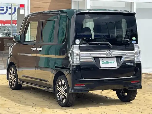 ダイハツ タント カスタムRS トップED LTD SAⅢ 宮崎県 2018(平30)年 7.5万km ブラックマイカメタリック 純正ナビ/Bluetooth/バックカメラ/全周囲カメラ/フルセグテレビ/ETC/ドライブレコーダー/両側パワースライドドア/シートヒーター/LEDヘッドライト/アイドリングストップ/純正15インチアルミ/純正フロアマット/スマートキー