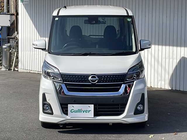 日産 デイズ ルークス ハイウェイスターX 長野県 2019(平31)年 4.3万km ホワイトパール エマージェンシーブレーキ/純正メモリナビフルセグTV/アラウンドビューモニター/パワースライドドア/プッシュスタート /純正14インチアルミ/LEDヘッドライト/オートハイビーム/レーンキープアシスト