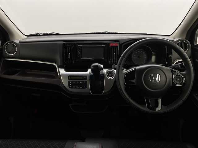 ホンダ Ｎ ＷＧＮ カスタム G ターボパッケージ 新潟県 2014(平26)年 7万km クリスタルブラックパール ターボ/4WD/スペアキー1本/オーディオディスプレイ　型式FH－780DVD/CD/DVD/ハーフレザー/キセノン/クルコン/フォグ/衝突被害軽減システム