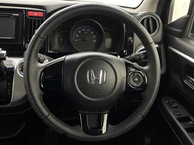 ホンダ Ｎ ＷＧＮ カスタム G ターボパッケージ 新潟県 2014(平26)年 7万km クリスタルブラックパール ターボ/4WD/スペアキー1本/オーディオディスプレイ　型式FH－780DVD/CD/DVD/ハーフレザー/キセノン/クルコン/フォグ/衝突被害軽減システム