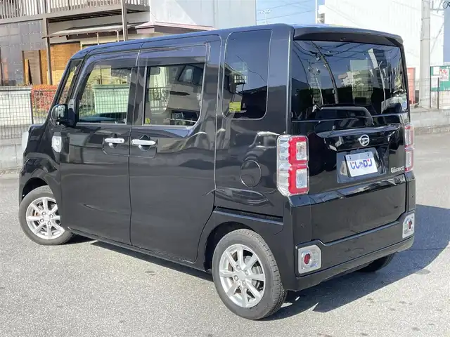 ダイハツ ウェイク L SA Ⅲ 山梨県 2018(平30)年 8.4万km ブラックマイカメタリック (株)IDOMが運営する【じしゃロン甲府店】の自社ローン専用車両になります。/こちらは現金またはオートローンご利用時の価格です。自社ローンご希望の方は別途その旨お申付け下さい/スマートアシストIII/衝突被害軽減ブレーキ/横滑り防止装置/アイドリングストップ/両側パワースライドドア/社外メモリーナビ（MDV-D305)/ワンセグTV/CD/SD/BTオーディオ/USB/バックカメラ/ステアリングリモコン/オートライト/オートマチックハイビーム/フォグランプ/新車時保証書/取扱説明書/ナビ取扱説明書