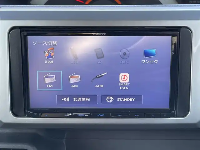 ダイハツ ウェイク L SA Ⅲ 山梨県 2018(平30)年 8.4万km ブラックマイカメタリック (株)IDOMが運営する【じしゃロン甲府店】の自社ローン専用車両になります。/こちらは現金またはオートローンご利用時の価格です。自社ローンご希望の方は別途その旨お申付け下さい/スマートアシストIII/衝突被害軽減ブレーキ/横滑り防止装置/アイドリングストップ/両側パワースライドドア/社外メモリーナビ（MDV-D305)/ワンセグTV/CD/SD/BTオーディオ/USB/バックカメラ/ステアリングリモコン/オートライト/オートマチックハイビーム/フォグランプ/新車時保証書/取扱説明書/ナビ取扱説明書