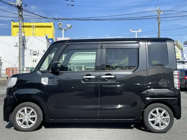 ダイハツ ウェイク L SA Ⅲ 山梨県 2018(平30)年 8.4万km ブラックマイカメタリック (株)IDOMが運営する【じしゃロン甲府店】の自社ローン専用車両になります。/こちらは現金またはオートローンご利用時の価格です。自社ローンご希望の方は別途その旨お申付け下さい/スマートアシストIII/衝突被害軽減ブレーキ/横滑り防止装置/アイドリングストップ/両側パワースライドドア/社外メモリーナビ（MDV-D305)/ワンセグTV/CD/SD/BTオーディオ/USB/バックカメラ/ステアリングリモコン/オートライト/オートマチックハイビーム/フォグランプ/新車時保証書/取扱説明書/ナビ取扱説明書