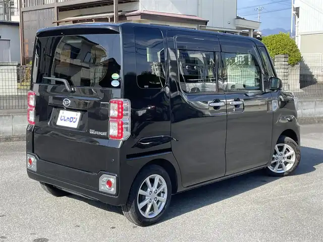 ダイハツ ウェイク L SA Ⅲ 山梨県 2018(平30)年 8.4万km ブラックマイカメタリック (株)IDOMが運営する【じしゃロン甲府店】の自社ローン専用車両になります。/こちらは現金またはオートローンご利用時の価格です。自社ローンご希望の方は別途その旨お申付け下さい/スマートアシストIII/衝突被害軽減ブレーキ/横滑り防止装置/アイドリングストップ/両側パワースライドドア/社外メモリーナビ（MDV-D305)/ワンセグTV/CD/SD/BTオーディオ/USB/バックカメラ/ステアリングリモコン/オートライト/オートマチックハイビーム/フォグランプ/新車時保証書/取扱説明書/ナビ取扱説明書