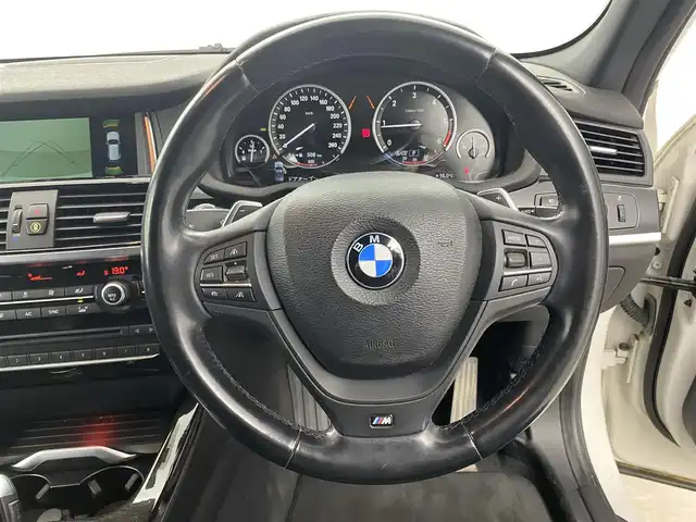ＢＭＷ Ｘ３ xDrive20d Mスポーツ 福井県 2015(平27)年 6.7万km 白 純正ナビ/CD/DVD/Bluetooth/バックカメラ/アダプティブクルーズコントロール/パドルシフト/ヘッドアップディスプレイ/フォグランプ/オートライト/ドラレコ/本革黒シート/スペアキー/スマートキー/ETC