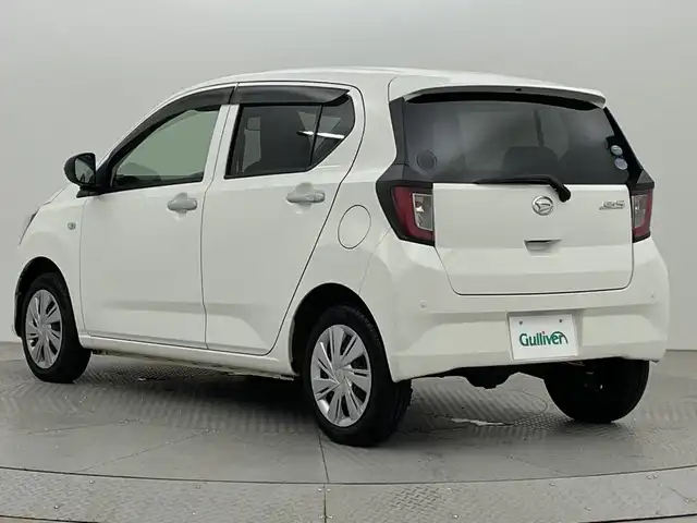 ダイハツ ミラ イース X SAⅢ 新潟県 2019(令1)年 5.1万km ホワイト ４WD/スマートアシストIII/社外オーディオ/　　FM/AM/USB/AUX/LEDヘッドライト/オートマチックハイビーム/ヘッドライトレベライザー/アイドリングストップ/スチールホイール付スタッドレスタイヤ車載/　　155/65/R14/6ミリ/電動格納ミラー/ドアバイザー/フロアマット/リモコンキー/ETC