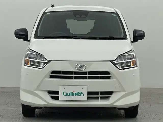 ダイハツ ミラ イース X SAⅢ 新潟県 2019(令1)年 5.1万km ホワイト ４WD/スマートアシストIII/社外オーディオ/　　FM/AM/USB/AUX/LEDヘッドライト/オートマチックハイビーム/ヘッドライトレベライザー/アイドリングストップ/スチールホイール付スタッドレスタイヤ車載/　　155/65/R14/6ミリ/電動格納ミラー/ドアバイザー/フロアマット/リモコンキー/ETC