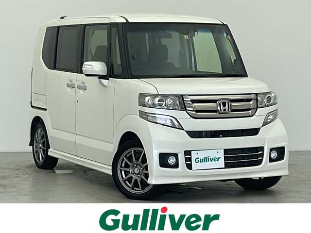 ホンダ Ｎ ＢＯＸ カスタム G Lパッケージ 宮城県 2015(平27)年 7.2万km プレミアムホワイトパールⅡ 両側パワースライドドア/純正ナビ/(AM/FM/CD/HDMI/SD/iPod)/Bluetooth/フルセグTV/USB入力端子/DVD再生機能/バックカメラ/ETC/前方ドライブレコーダー/プッシュスタート/スマートキー/オートライト/フォグランプ/社外フロアマット/社外15インチアルミホイール