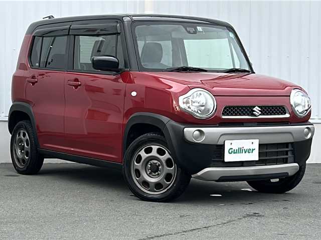 スズキ ハスラー G 三重県 2017(平29)年 3.2万km フェニックスレッドパール/ブルーイッシュブラックパール 社外ナビ　/前席シートヒーター　/ビルトインＥＴＣ　/衝突軽減ブレーキ　/アイドリングストップ　/フロアマット　/スマートキー　/オートエアコン/電動格納ミラー /禁煙車