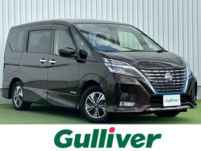 日産 セレナ e－パワー ハイウェイスター V 香川県 2022(令4)年 3.8万km インペリアルアンバーP 純正10インチナビゲーション/プロパイロット（レーダークルーズコントロール）/アラウンドビューモニター/クリアランスソナー（前後）/両側パワースライドドア/デジタルインナーミラー/衝突被害軽減ブレーキ/車線逸脱警報/踏み間違い衝突防止アシスト/オートホールド付きパーキングアシスト/ビルトインETC/ドライブレコーダー（前後）/LEDオートライト/LEDフォグランプ/オートハイビーム/15インチアルミホイール/電動格納ミラー（ウィンカー付）/後席サンシェード/パーソナルテーブル（後席）/スマートキー/プッシュスタート