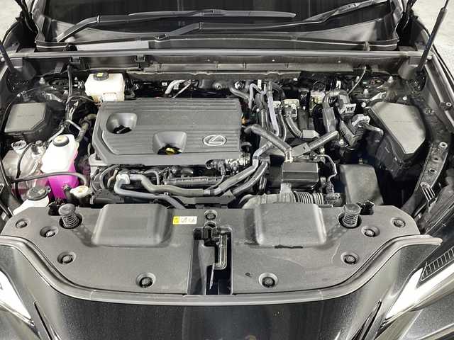 レクサス ＮＸ 350h Fスポーツ 沖縄県 2024(令6)年 1.6万km グラファイトブラックガラスフレーク 禁煙車/純正14インチディスプレイオーディオ/【AM/FM/BT/フルセグTV】/パノラマミックビューモニター/ETC2.0/デジタルインナーミラー/アドバンスドパーク/レーダークルーズコントロール/オレンジキャリパー/パワーバックドア/前席シートベンチレーション/ステアリングヒーター/ヘッドアップディスプレイ/アダプティブLEDヘッドライト/ハイビームアシスト/クリアランスソナー/プロジェクションカーテンイルミ/純正フロアマット/純正ラゲッジマット/革巻きステアリング/純正20インチアルミ