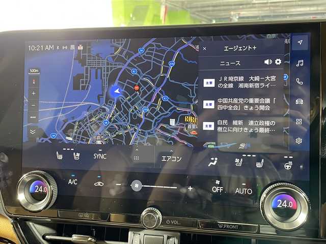 レクサス ＮＸ 350h Fスポーツ 沖縄県 2024(令6)年 1.6万km グラファイトブラックガラスフレーク 禁煙車/純正14インチディスプレイオーディオ/【AM/FM/BT/フルセグTV】/パノラマミックビューモニター/ETC2.0/デジタルインナーミラー/アドバンスドパーク/レーダークルーズコントロール/オレンジキャリパー/パワーバックドア/前席シートベンチレーション/ステアリングヒーター/ヘッドアップディスプレイ/アダプティブLEDヘッドライト/ハイビームアシスト/クリアランスソナー/プロジェクションカーテンイルミ/純正フロアマット/純正ラゲッジマット/革巻きステアリング/純正20インチアルミ
