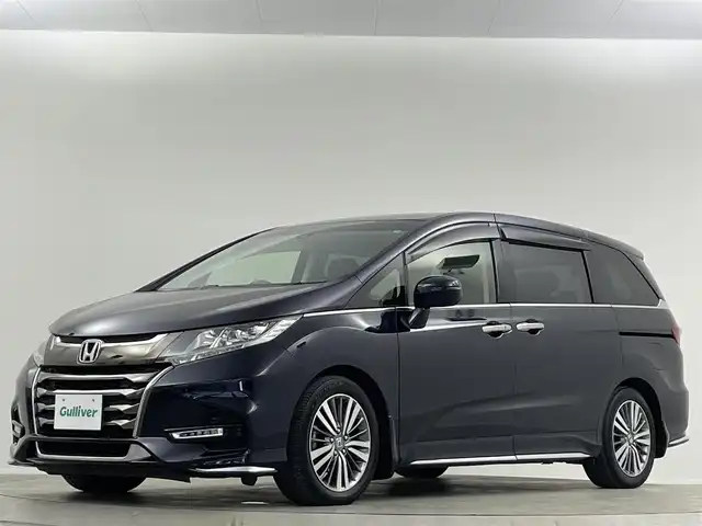 ホンダ オデッセイ アブソルート ホンダセンシング 埼玉県 2019(令1)年 6.2万km プレミアムヴィーナスブラックP 禁煙　純正９型ナビ　Ｂカメラ　９型後席モニター　両側電動　ＥＴＣ　オットマン　Ｂｌｕｅｔｏｏｔｈ　ＴＶ　前後ドライブレコーダー　レーダークルーズコントロール　レーンキープアシスト　衝突軽減システム