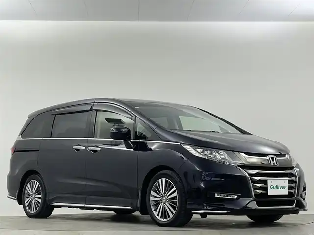 ホンダ オデッセイ アブソルート ホンダセンシング 埼玉県 2019(令1)年 6.2万km プレミアムヴィーナスブラックP 禁煙　純正９型ナビ　Ｂカメラ　９型後席モニター　両側電動　ＥＴＣ　オットマン　Ｂｌｕｅｔｏｏｔｈ　ＴＶ　前後ドライブレコーダー　レーダークルーズコントロール　レーンキープアシスト　衝突軽減システム