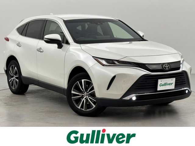 トヨタ ハリアー G 福岡県 2020(令2)年 7.2万km ホワイトパールクリスタルシャイン 純正８型ナビ／フルセグＴＶ　/バックカメラ　/ドラレコ機能デジタルインナーミラー　/ビルトインＥＴＣ　/トヨタセーフティセンス　/レーダークルーズコントロール　/コーナーセンサー　/衝突被害軽減ブレーキ　/レーンキープ　/アクセル踏み間違い防止　/パワーバックドア　/ハーフレザーシート　/LEDヘッドライト　/純正１８インチアルミホイール