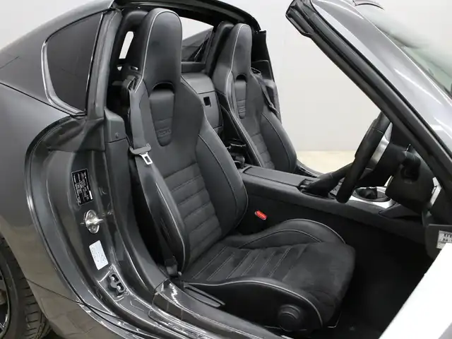 マツダ ロードスター ＲＦ RS 三重県 2021(令3)年 0.4万km マシーングレープレミアムM 6MT/BOSEサウンドシステム/純正ナビ/　フルセグTV/CD/DVD/Bluetooth/純正レカロシート/ハーフレザーシート/Wシートヒーター /LEDヘッドライト/オートライト/クリアランスソナー /純正17インチアルミホイール/ビルシュタイン製ダンパー/フロントサスタワーバー/パワーリトラクタブルハードトップ/ブラインドスポットモニター/クルーズコントロール