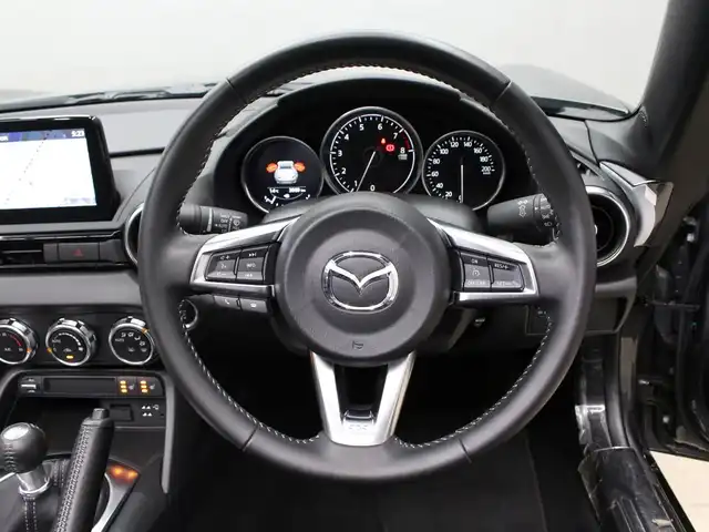 マツダ ロードスター ＲＦ RS 三重県 2021(令3)年 0.4万km マシーングレープレミアムM 6MT/BOSEサウンドシステム/純正ナビ/　フルセグTV/CD/DVD/Bluetooth/純正レカロシート/ハーフレザーシート/Wシートヒーター /LEDヘッドライト/オートライト/クリアランスソナー /純正17インチアルミホイール/ビルシュタイン製ダンパー/フロントサスタワーバー/パワーリトラクタブルハードトップ/ブラインドスポットモニター/クルーズコントロール