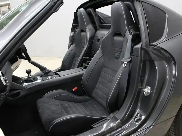 マツダ ロードスター ＲＦ RS 三重県 2021(令3)年 0.4万km マシーングレープレミアムM 6MT/BOSEサウンドシステム/純正ナビ/　フルセグTV/CD/DVD/Bluetooth/純正レカロシート/ハーフレザーシート/Wシートヒーター /LEDヘッドライト/オートライト/クリアランスソナー /純正17インチアルミホイール/ビルシュタイン製ダンパー/フロントサスタワーバー/パワーリトラクタブルハードトップ/ブラインドスポットモニター/クルーズコントロール