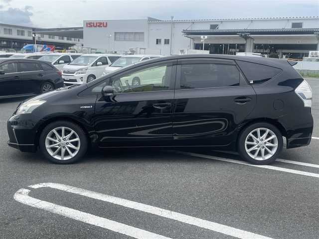 トヨタ プリウス α G ツーリングセレクション 熊本県 2012(平24)年 7.6万km ブラック (株)IDOMが運営する【じしゃロン熊本店】の自社ローン専用車両になります/こちらは現金またはオートローンご利用時の価格です。自社ローンご希望の方は別途その旨お申付け下さい./社外ナビ/ステアリングスイッチ/ETC/純正フロアマット/電動格納ミラー