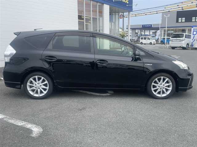 トヨタ プリウス α G ツーリングセレクション 熊本県 2012(平24)年 7.6万km ブラック (株)IDOMが運営する【じしゃロン熊本店】の自社ローン専用車両になります/こちらは現金またはオートローンご利用時の価格です。自社ローンご希望の方は別途その旨お申付け下さい./社外ナビ/ステアリングスイッチ/ETC/純正フロアマット/電動格納ミラー