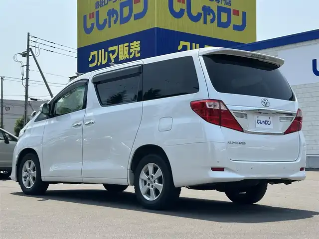 トヨタ アルファード 240X 道北・旭川 2013(平25)年 10.2万km ホワイトパールクリスタルシャイン (株)IDOMが運営する【じしゃロン旭川店】の自社ローン専用車両になります。こちらは現金またはオートローンご利用時の価格です。自社ローンご希望の方は別途その旨お申付け下さい/　/・純正ナビ(CD/DVD/BT/HDD/SD/フルセグ)/・バックカメラ/・ETC/・片側パワースライドドア/・ステアリングリモコン/・プッシュスタート/・スマートキー1個/・取扱説明書
