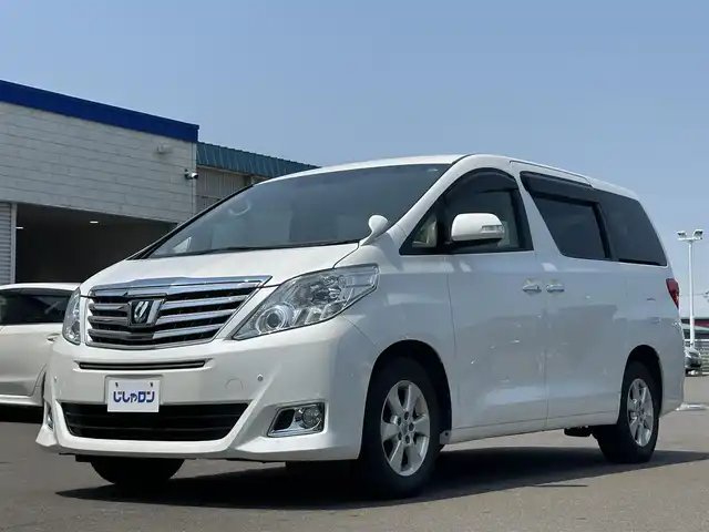 トヨタ アルファード 240X 道北・旭川 2013(平25)年 10.2万km ホワイトパールクリスタルシャイン (株)IDOMが運営する【じしゃロン旭川店】の自社ローン専用車両になります。こちらは現金またはオートローンご利用時の価格です。自社ローンご希望の方は別途その旨お申付け下さい/　/・純正ナビ(CD/DVD/BT/HDD/SD/フルセグ)/・バックカメラ/・ETC/・片側パワースライドドア/・ステアリングリモコン/・プッシュスタート/・スマートキー1個/・取扱説明書