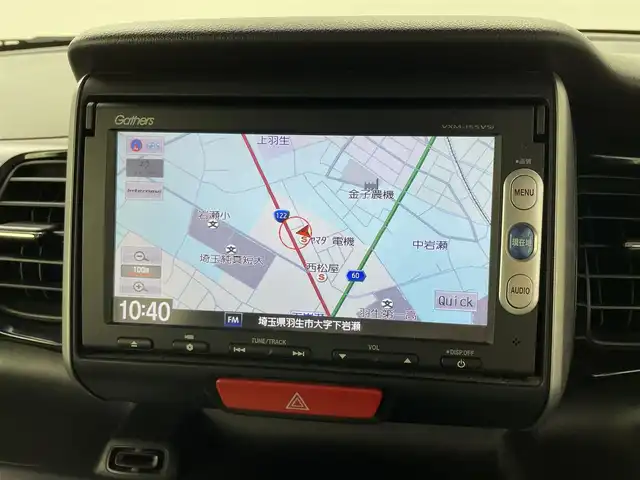 ホンダ Ｎ ＢＯＸ カスタム G SSパッケージ 埼玉県 2015(平27)年 9.1万km プレミアムゴールドパープルパール 純正サマータイヤ４本純正ナビ　バックカメラ　Ｂｌｕｅｔｏｏｔｈ　ＴＶ　ＣＤ／ＤＶＤ　両側パワースライドドア　ビルトインＥＴＣ　純正フロアマット　衝突被害軽減システム　スペアキー　スマートキー　オートライト　禁煙車