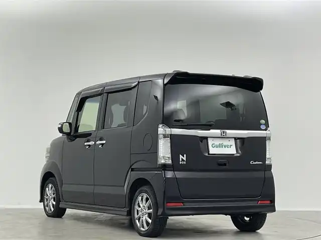 ホンダ Ｎ ＢＯＸ カスタム G SSパッケージ 埼玉県 2015(平27)年 9.1万km プレミアムゴールドパープルパール 純正サマータイヤ４本純正ナビ　バックカメラ　Ｂｌｕｅｔｏｏｔｈ　ＴＶ　ＣＤ／ＤＶＤ　両側パワースライドドア　ビルトインＥＴＣ　純正フロアマット　衝突被害軽減システム　スペアキー　スマートキー　オートライト　禁煙車