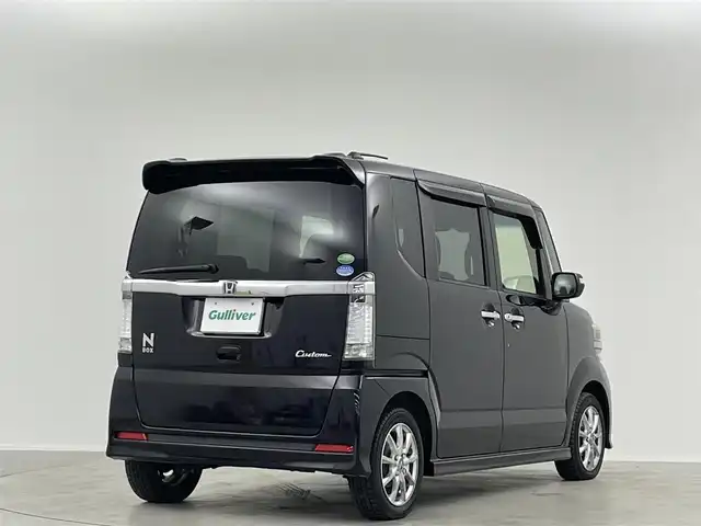 ホンダ Ｎ ＢＯＸ カスタム G SSパッケージ 埼玉県 2015(平27)年 9.1万km プレミアムゴールドパープルパール 純正サマータイヤ４本純正ナビ　バックカメラ　Ｂｌｕｅｔｏｏｔｈ　ＴＶ　ＣＤ／ＤＶＤ　両側パワースライドドア　ビルトインＥＴＣ　純正フロアマット　衝突被害軽減システム　スペアキー　スマートキー　オートライト　禁煙車