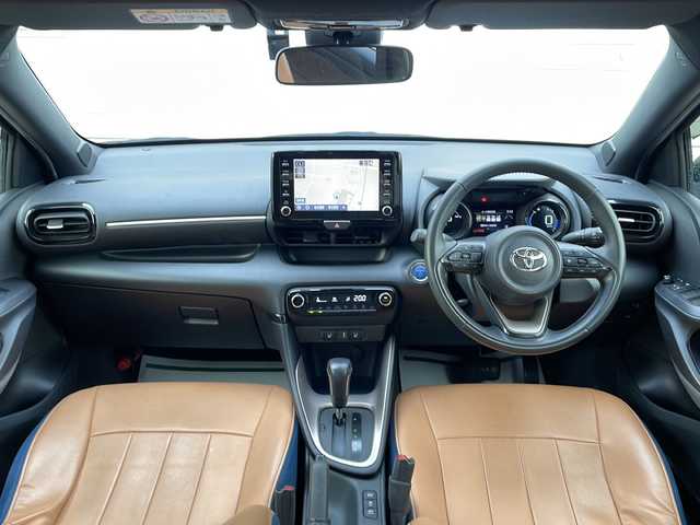 トヨタ ヤリス ハイブリッド Z 山形県 2020(令2)年 5.1万km 赤 禁煙車/Toyota Safety Sense/・プリクラッシュセーフティ/・レーントレーシングアシスト/・レーダークルーズコントロール/・ロードサインアシスト/・発進遅れ告知機能/・プロアクティブドライビングアシスト/・オートマチックハイビーム/モデリスタコンビレザー調シートカバー/パーキングセンサー/純正8インチディスプレイオーディオ（ナビあり）/BT.USB.Miracast/バックカメラ/フルセグ/純正ドライブレコーダー/シートヒーター/LEDヘッドライト/プッシュスタート/スマートキー